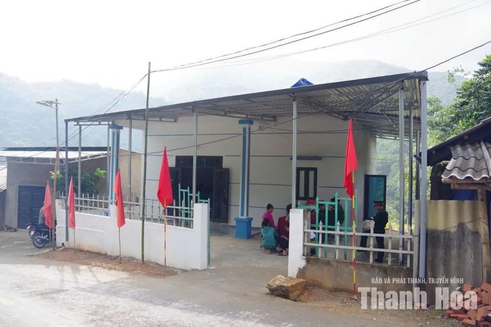 Ngôi nhà mới của gia đình đồng chí Lương Văn Cường.