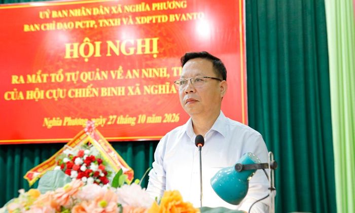 Đồng chí Nguyễn Văn Đăng phát biểu tại hội nghị.