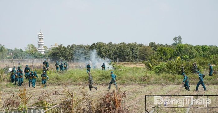  Quang cảnh buổi diễn tập thực binh A.
