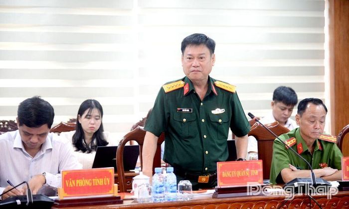 Đại biểu phát biểu tại hội nghị.