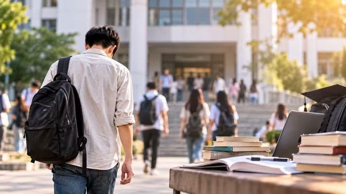 Áp lực tài chính, định hướng ngành học và khả năng thích nghi có thể ảnh hưởng đến quyết định tiếp tục theo học đại học của sinh viên. Ảnh minh họa: AI
