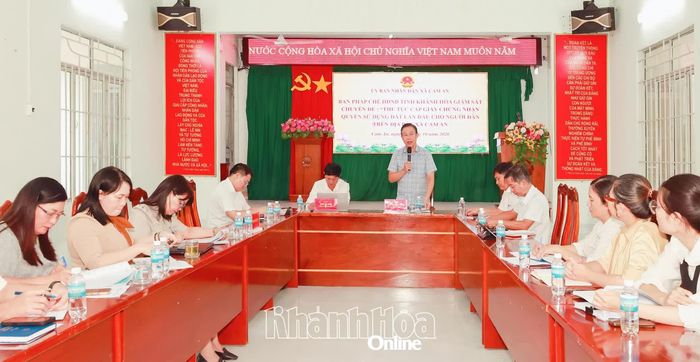 Quang cảnh buổi giám sát.