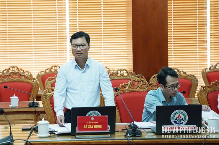 Lãnh đạo Sở Xây dựng báo cáo nhanh tình hình triển khai các nhiệm vụ được giao trong 10 tháng đầu năm 2026