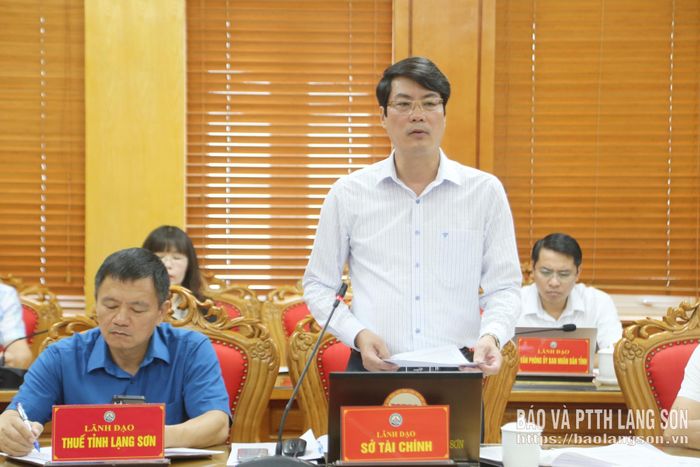 Lãnh đạo Sở Tài chính báo cáo chung về tình hình phát triển kinh tế tư nhân trên địa bàn tỉnh