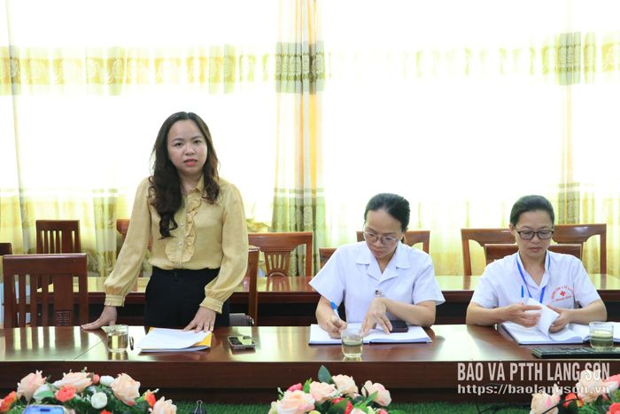 Đại diện Ban Văn hóa - Xã hội HĐND tỉnh phát biểu tại buổi khảo sát