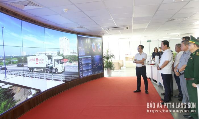 Đoàn khảo sát tại Công viên Logistics Viettel Lạng Sơn