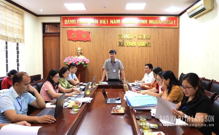 Lãnh đạo Sở Nội vụ, Trưởng đoàn phát biểu kết luận buổi kiểm tra