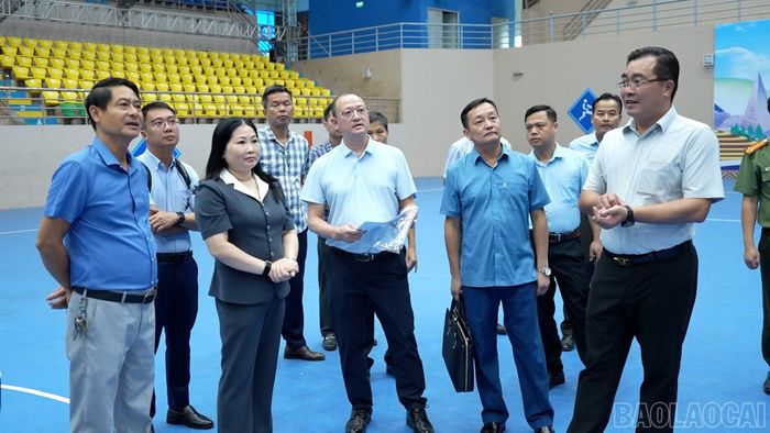Ban Tổ chức Đại hội kiểm tra điều kiện cơ sở vật chất, trang thiết bị phục vụ thi đấu tại các địa điểm tổ chức Đại hội Thể dục - Thể thao tỉnh Lào Cai lần thứ I, năm 2026.