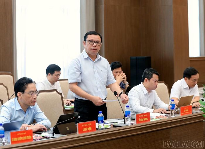 Lãnh đạo Sở Công Thương phát biểu tại hội nghị.