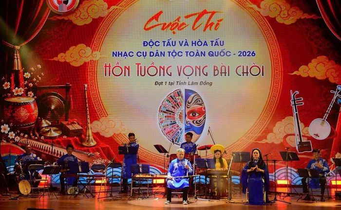 Phần dự thi “Hồn tuồng vọng bài chòi” của đoàn nghệ thuật tỉnh Gia Lai