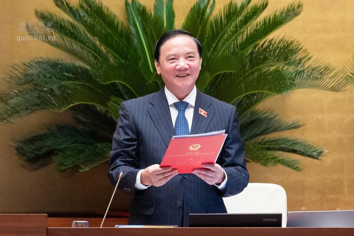 Phó Chủ tịch Quốc hội Nguyễn Khắc Định điều hành. (Ảnh: Quốc hội)