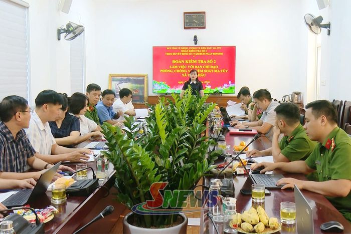 Hội nghị thông qua dự thảo báo cáo kết quả kiểm tra việc lãnh đạo, chỉ đạo công tác phòng, chống ma túy tại xã Yên Châu.