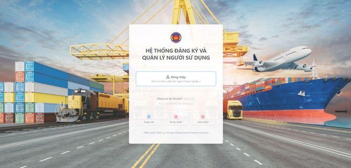 Màn hình đăng nhập hệ thống