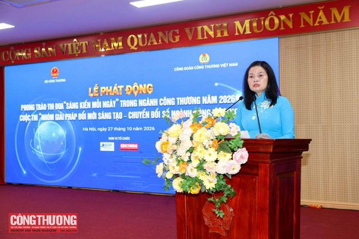 Phó Chủ tịch Công đoàn Công Thương Việt Nam Lê Thị Đức kêu gọi các công đoàn tập đoàn, Tổng công ty, công đoàn cơ sở trực thuộc tích cực hưởng ứng phong trào thi đua “Sáng kiến mỗi ngày” và tham gia cuộc thi bằng những sáng kiến, giải pháp thiết thực, có khả năng ứng dụng và nhân rộng