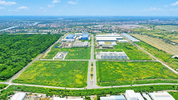Các khu công nghiệp hiện hữu của Long Hậu đã đạt tỷ lệ lấp đầy cao. ( Ảnh: Công ty Cổ phần Long Hậu)