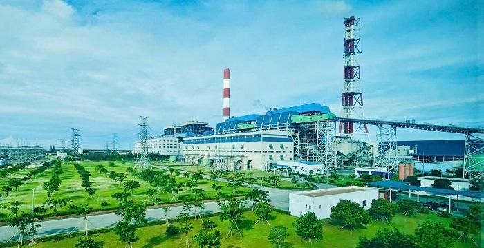 Khuôn viên xanh của Công ty Nhiệt điện Thái Bình.