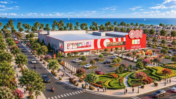 Phối cảnh Trung tâm thương mại GO! Rạch Giá với tổng diện tích hơn 16.000 m², dự kiến hoàn thành và đi vào hoạt động cuối năm 2027. Ảnh: Ban tổ chức