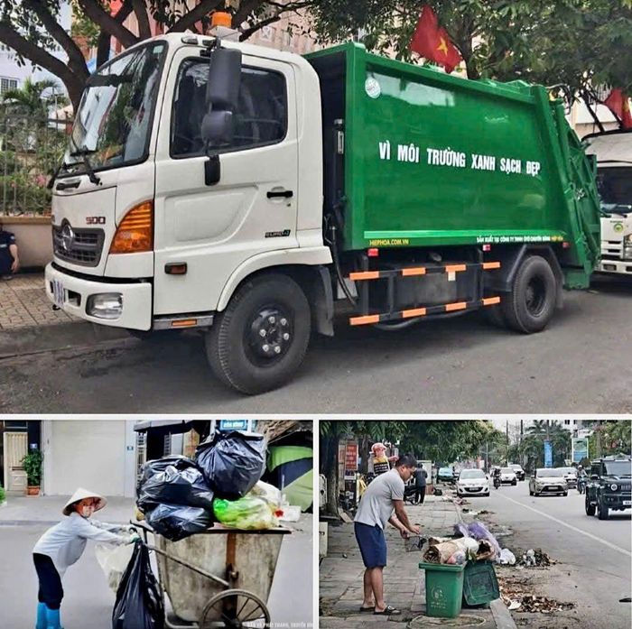 Công tác thu gon, vận chuyển rác thải sinh hoạt tại Thanh Hóa.