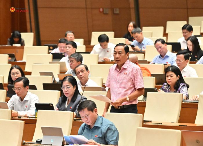 ĐBQH Phạm Văn Hòa (Đồng Tháp) phát biểu. Ảnh: Quang Khánh