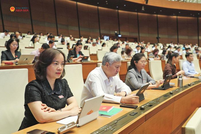 Các đại biểu tham dự phiên họp. Ảnh: Khánh Duy