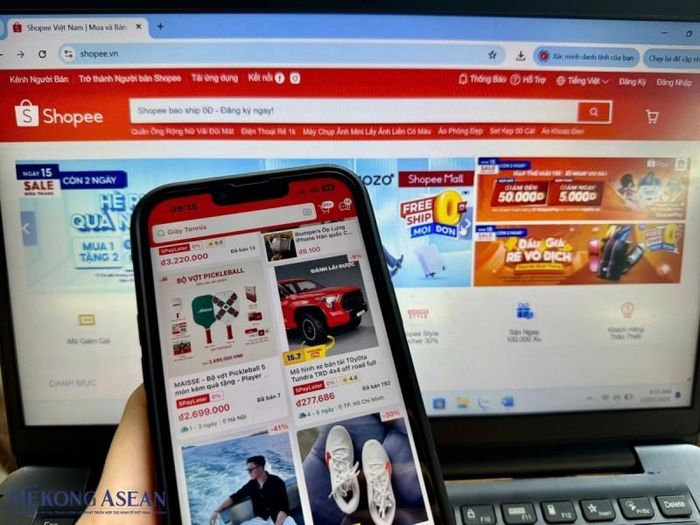 Riêng trong tháng 10/2026, lực lượng chức năng kiểm tra, xử lý 15 vụ vi phạm liên quan đến thương mại điện tử, với tổng số tiền phạt hành chính 497,6 triệu đồng. Ảnh minh hoạ: Mekong ASEAN.