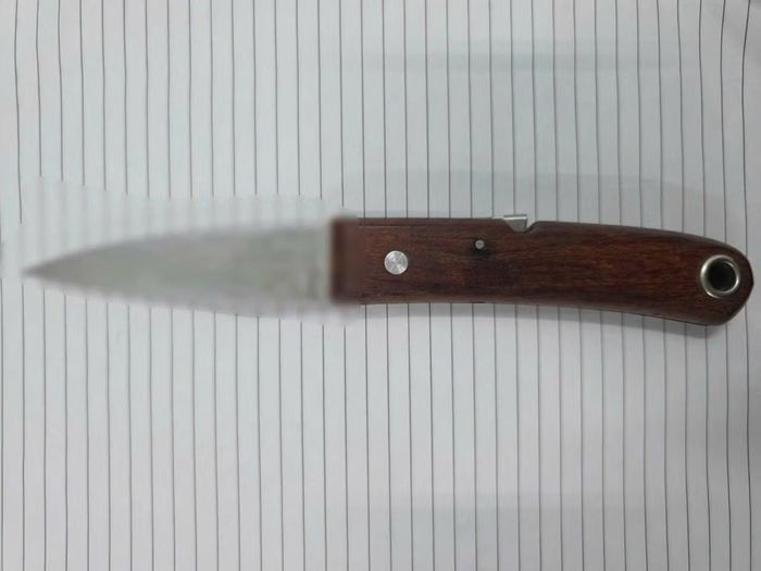 Con dao Võ Thanh Hoàng sử dụng để khống chế nạn nhân, cướp tài sản.