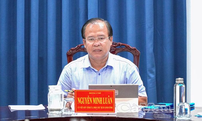  Đồng chí Nguyễn Minh Luân, Uỷ viên Ban Thường vụ Tỉnh uỷ, Phó Chủ tịch UBND tỉnh, chủ trì cuộc họp rà soát các đề án thuộc lĩnh vực giáo dục và đào tạo.