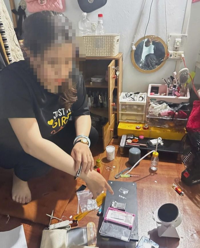 Trần Thị Thúy An cùng tang vật
