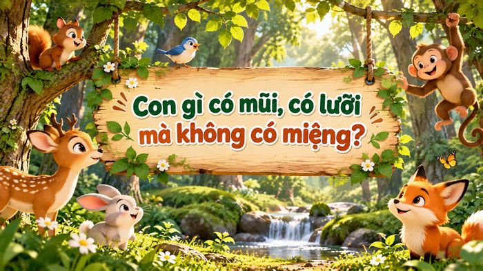 Con gì có mũi, có lưỡi nhưng không có miệng? (Ảnh minh họa)