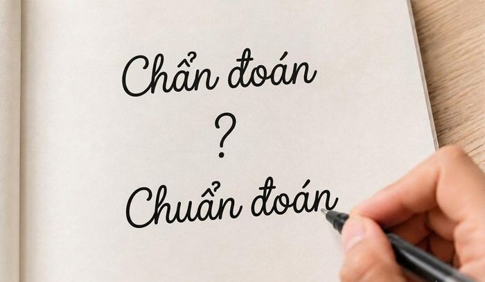 “Chẩn đoán” hay “chuẩn đoán” viết đúng chính tả? (Ảnh minh họa)