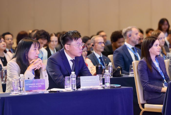 Các phiên chuyên đề về thu hút đầu tư vào VIFC - HCMC thu hút đông nhà đầu tư, định chế tài chính trong và ngoài nước quan tâm. (Ảnh: Hùng Triều)