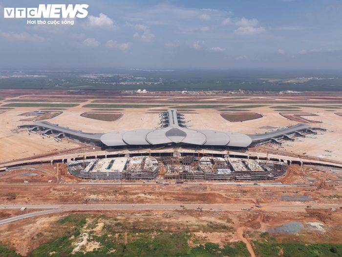 Hiện dự án sân bay Long Thành đạt khoảng 86% khối lượng xây dựng. (Ảnh: Lương Ý)