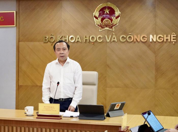 Bộ trưởng Bộ Khoa học và Công nghệ Vũ Hải Quân. Ảnh: PV