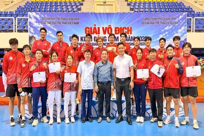 Các VĐV đấu kiếm Việt Nam tại Giải vô địch đấu kiếm Đông Nam Á 2026. Ảnh: Đấu kiếm Việt Nam.