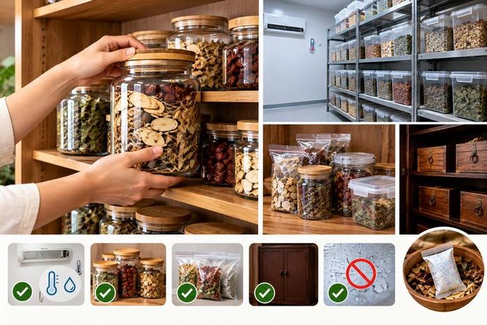 Dược liệu cần được đóng gói sớm bằng vật liệu sạch, khô và phù hợp với đặc tính nguyên liệu