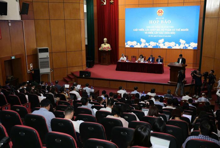 Quang cảnh buổi họp báo. Ảnh: Trần Minh