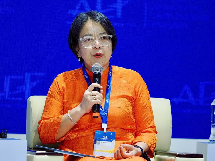 Bà Võ Thị Trung Trinh - Giám đốc Trung tâm Chuyển đổi số TPHCM. Ảnh: N.T
