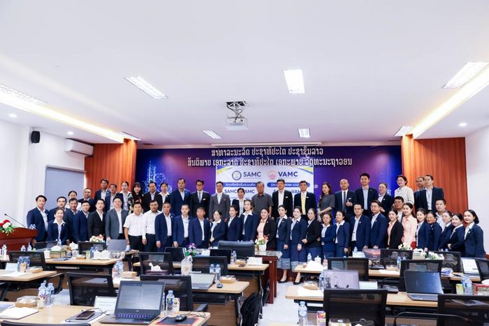 Hợp tác VAMC – SAMC góp phần thúc đẩy trao đổi kinh nghiệm trong lĩnh vực tài chính – ngân hàng, vun đắp quan hệ hữu nghị đặc biệt Việt Nam – Lào. Ảnh: VAMC.