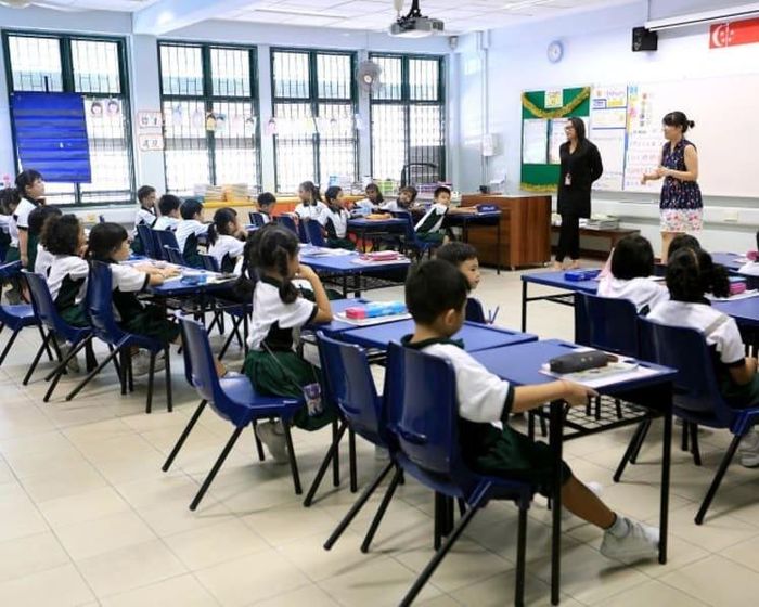 Học sinh tiểu học tại Singapore. Ảnh: CNA.