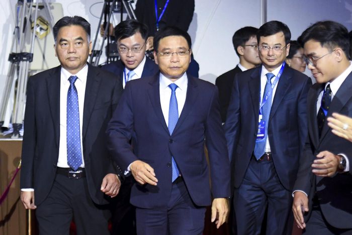  Phó thủ tướng Nguyễn Văn Thắng đến sự kiện AEF 2026. Ảnh: Duy Hiệu. 