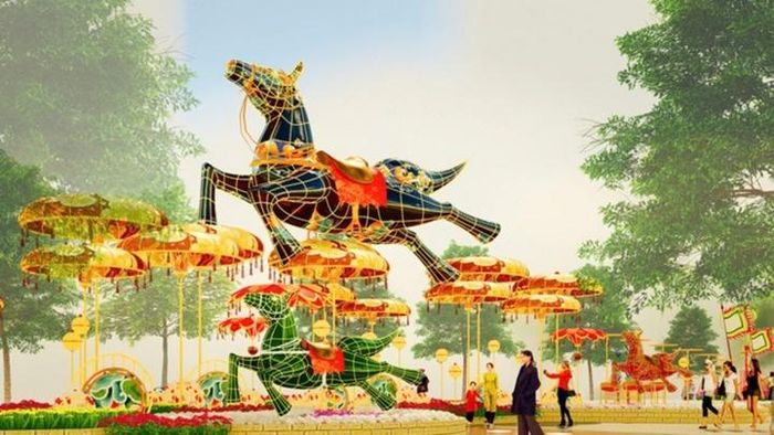 Tết 2026, Đường hoa Nguyễn Huệ lần đầu tiên có 2 phiên bản ngày và đêm với công nghệ Mapping lần đầu xuất hiện.