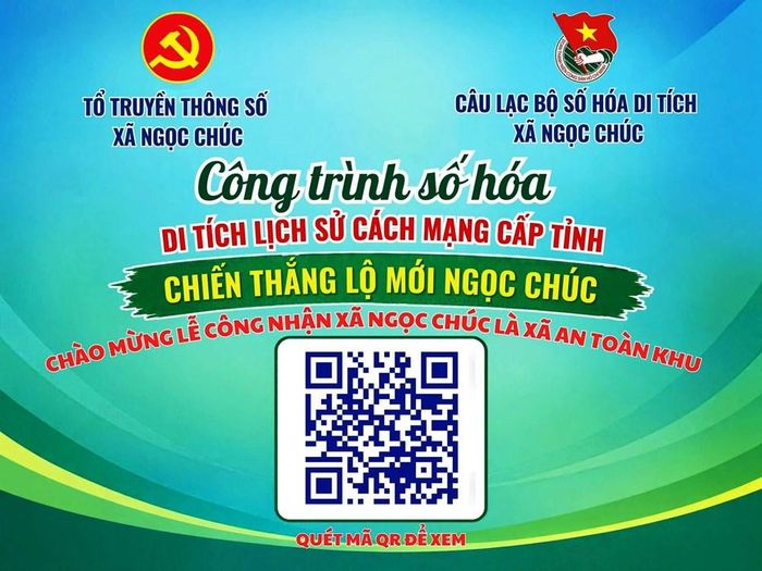 Mã QR tìm hiểu thông tin Di tích lịch sử Chiến thắng Lộ Mới Ngọc Chúc