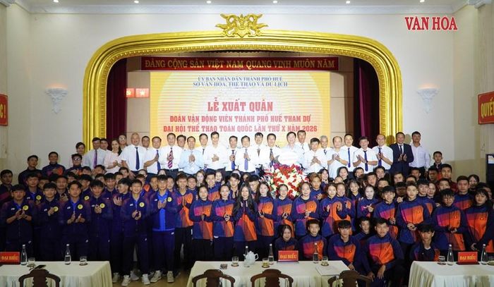 Đoàn thể thao TP. Huế có 223 người tham gia Đại hội, trong đó 177 vận động viên thi đấu ở 14 môn. Ảnh: S.Thùy