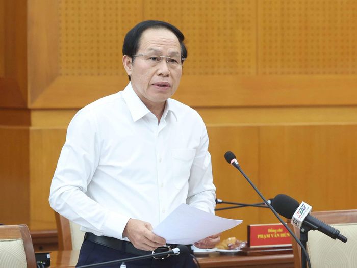 Đồng chí Lê Tiến Châu, Ủy viên Trung ương Đảng, Phó Thủ tướng Chính phủ phát biểu. Ảnh: Thống Nhất – TTXVN