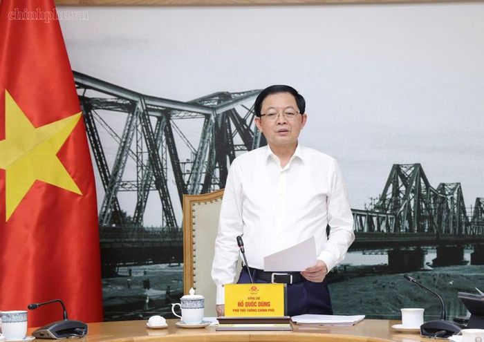 Phó Thủ tướng Hồ Quốc Dũng phát biểu kết luận cuộc họp - Ảnh: chinhphu.vn/Gia Huy