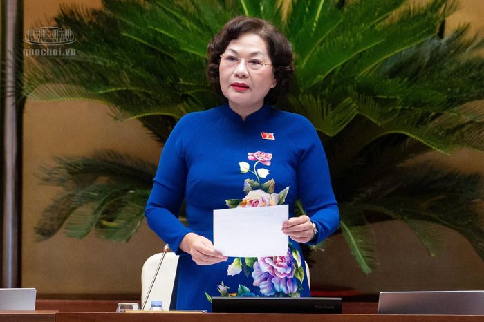 Phó Chủ tịch Quốc hội Nguyễn Thị Hồng phát biểu kết luận. Ảnh: Cổng Thông tin điện tử Quốc hội.