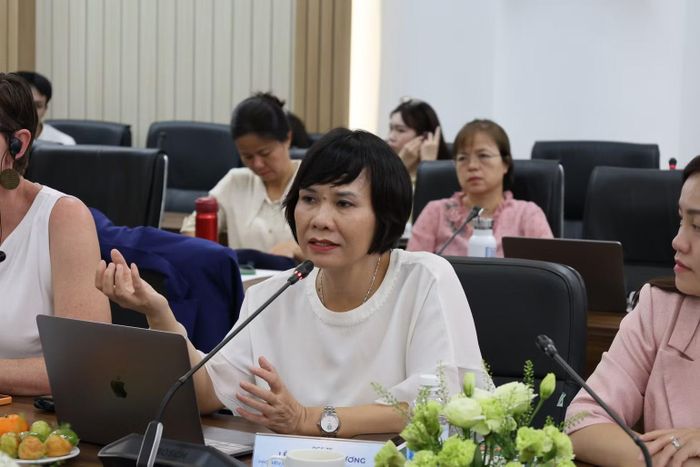 Phó Giáo sư, Tiến sĩ Lê Thị Thanh Hương, Phó Hiệu trưởng Trường đại học Y tế công cộng. (Ảnh: Đức Long)
