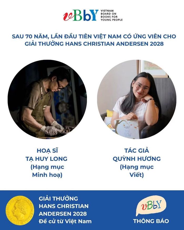 Công bố của Hội đồng Sách Thiếu nhi Quốc tế Việt Nam.