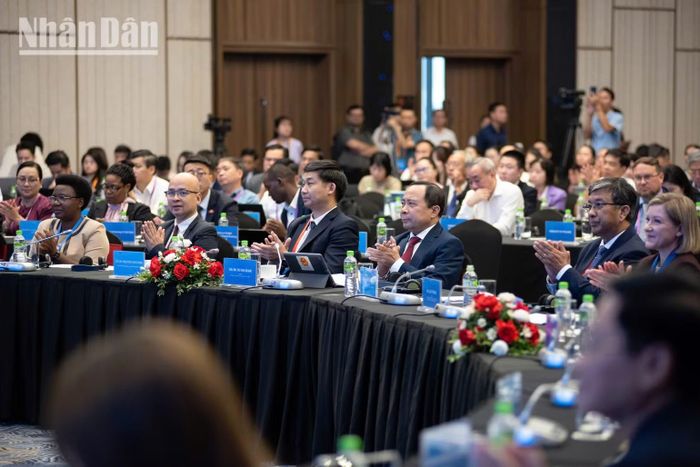 VIDW 2026 hướng tới tăng cường đối thoại chính sách, mở rộng hợp tác quốc tế về khoa học, công nghệ, đổi mới sáng tạo và chuyển đổi số. (Ảnh: MINH DUY)