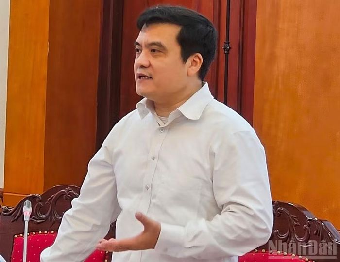 Đại biểu phát biểu ý kiến tại hội thảo. (Ảnh: ĐẶNG HIẾU)